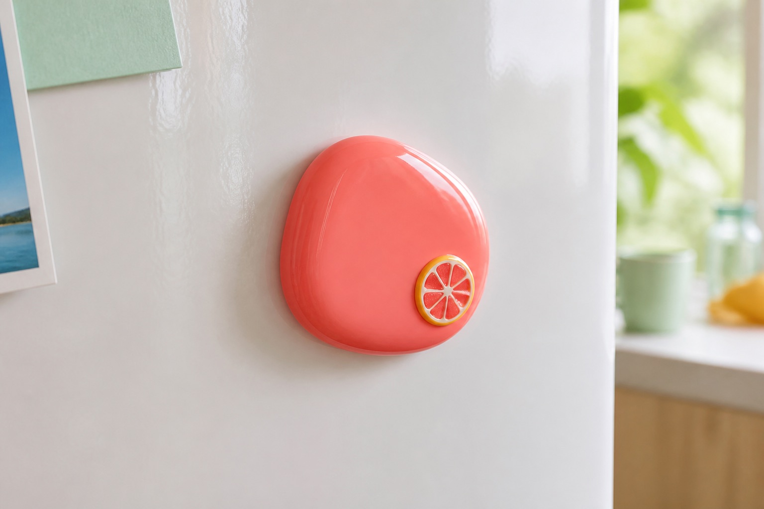 Park crystal glass magnet