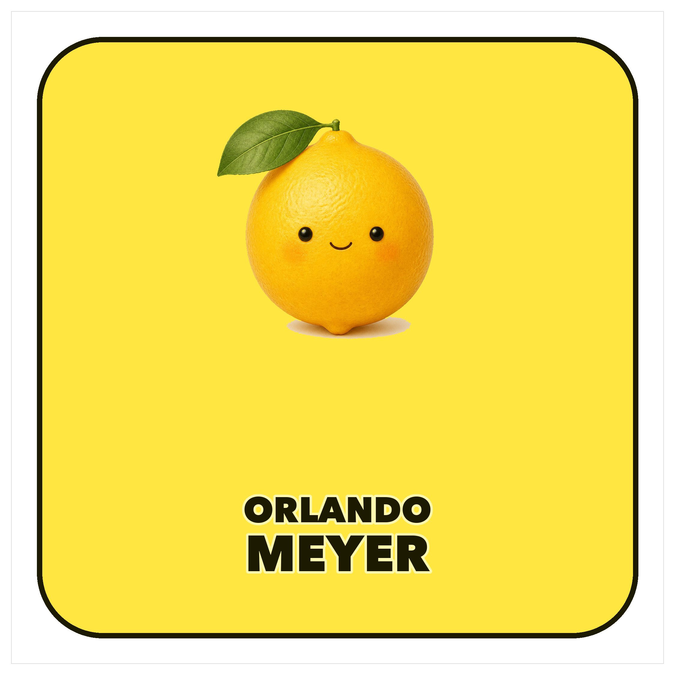Meyer lemon magnet