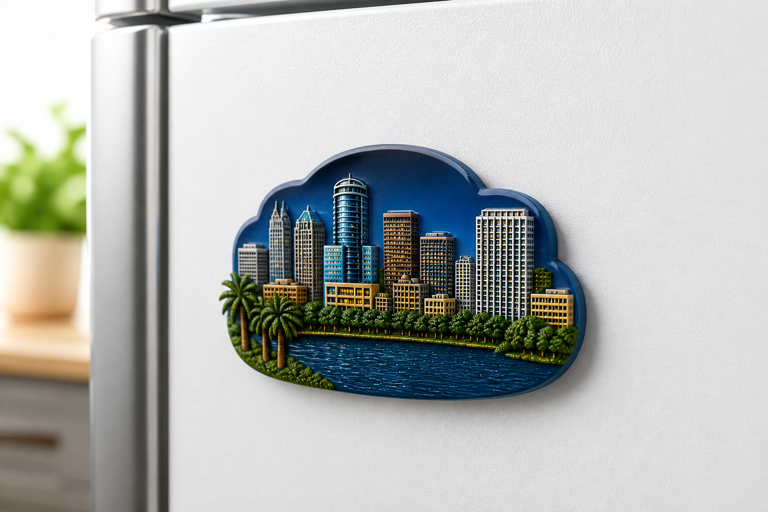 Lake Eola glossy magnet