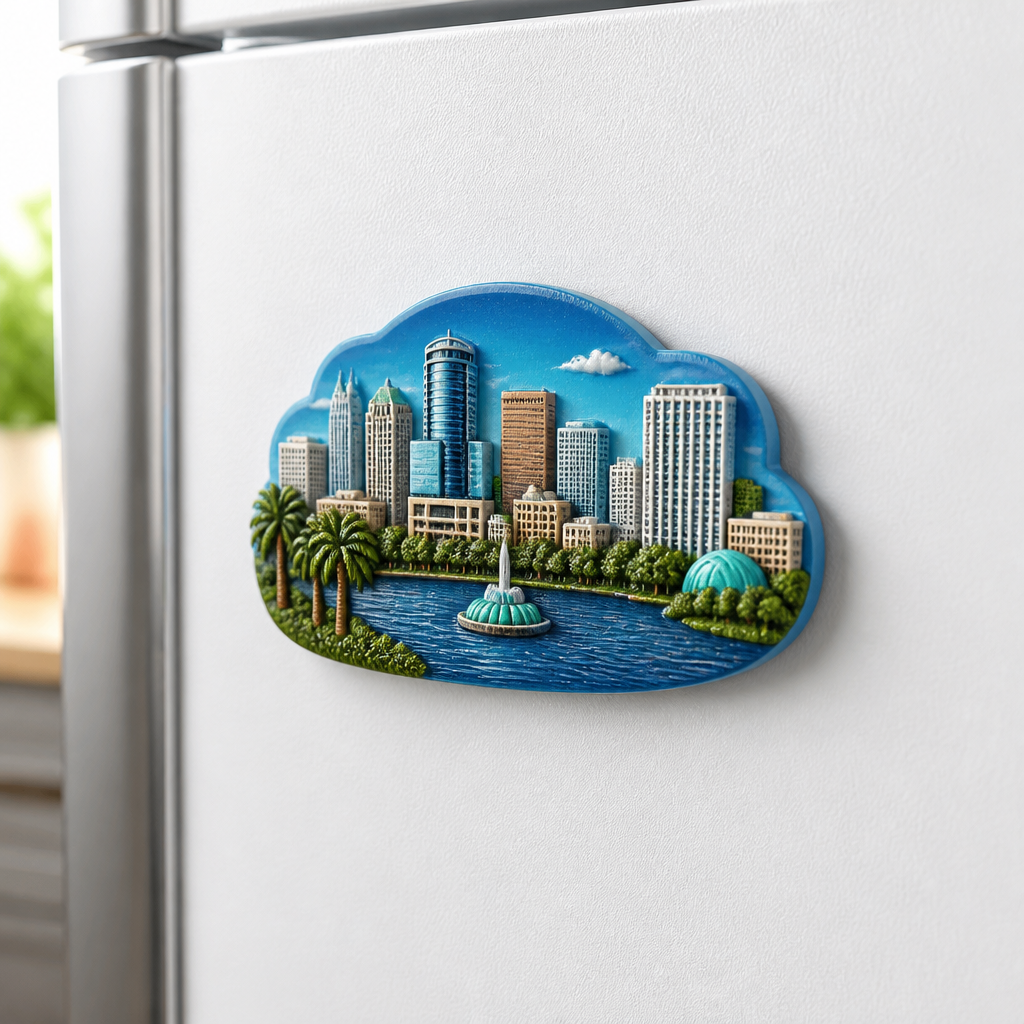 Orlando USA 3D fridge magnet