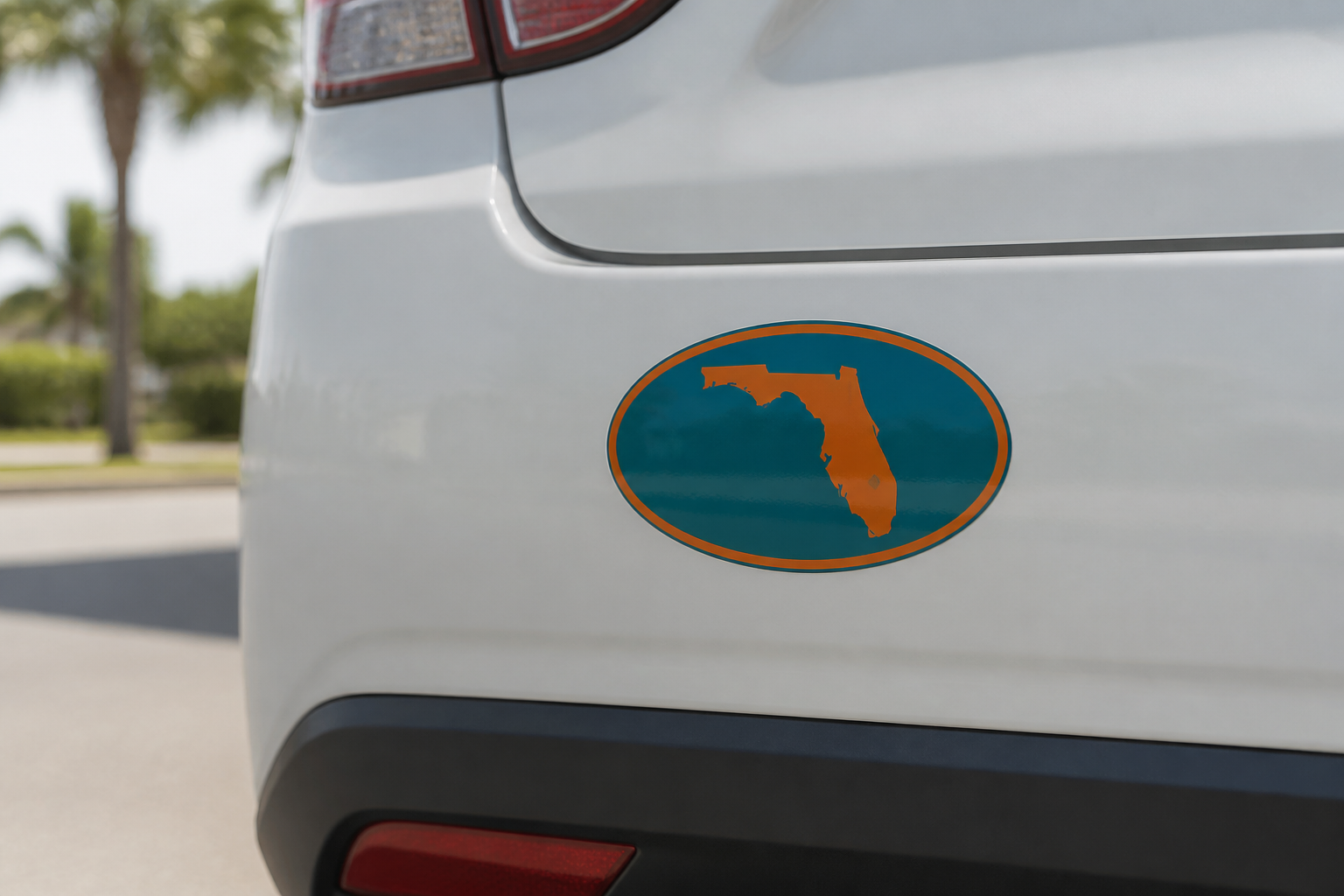 Florida oval car magnet