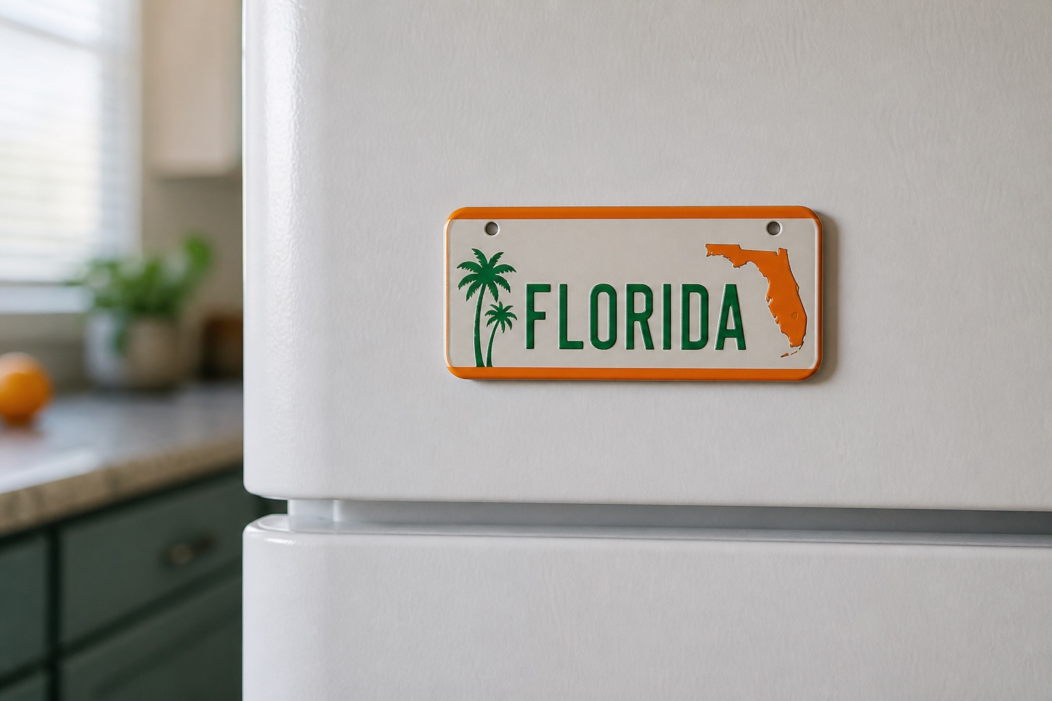 Florida license-plate magnet