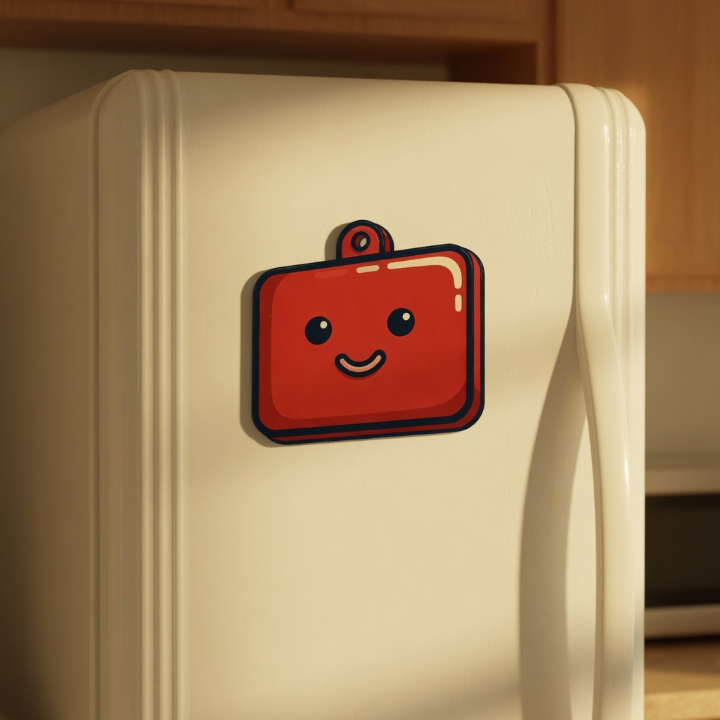 Wooden character magnet set