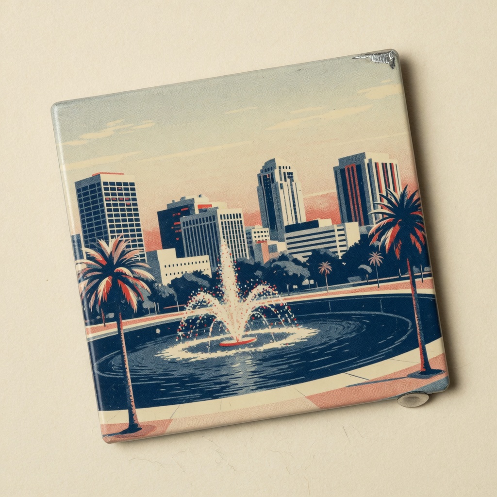Tin souvenir magnet